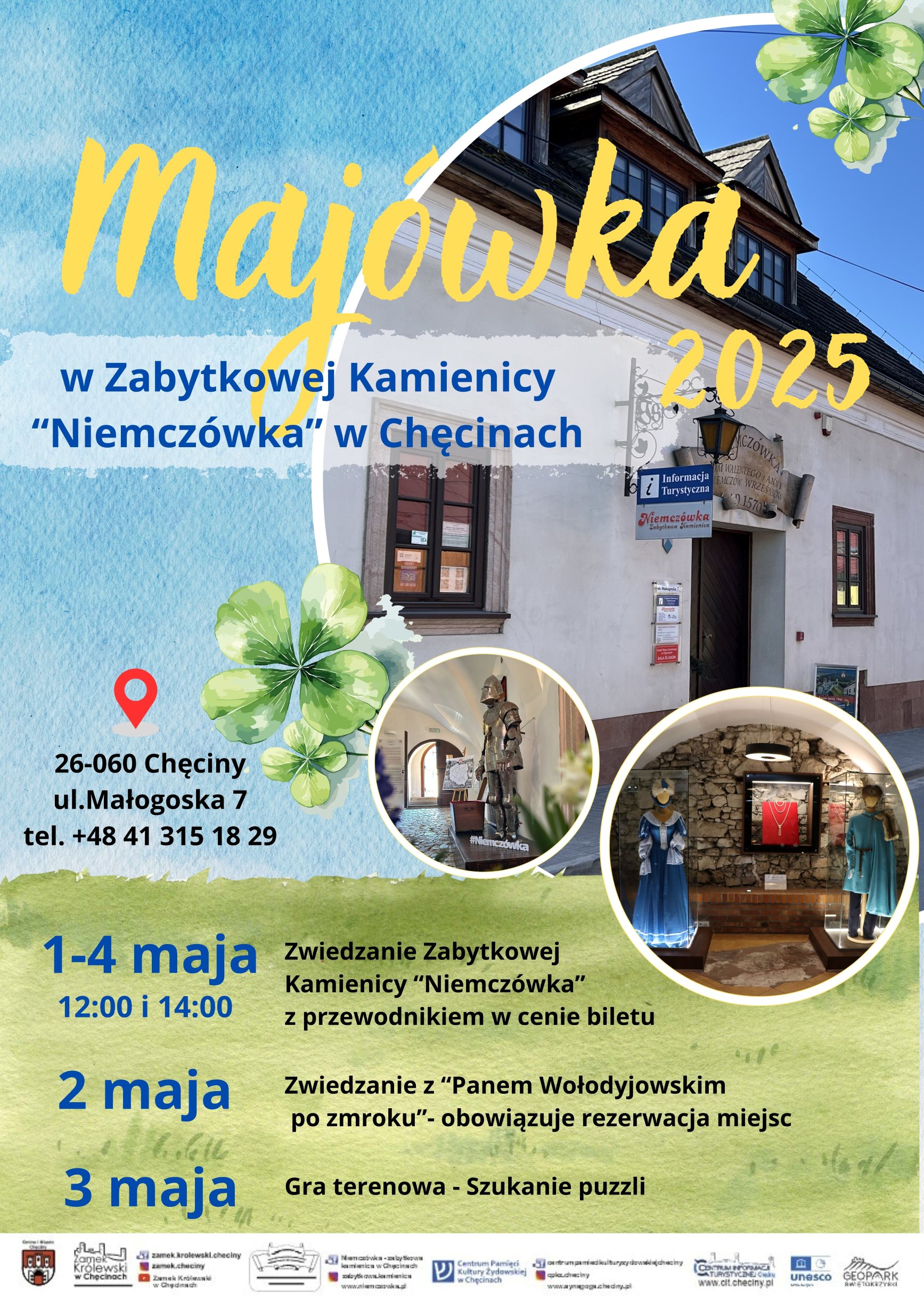 Majówka w Zabytkowej Kamienicy "Niemczówka" w Chęcinach